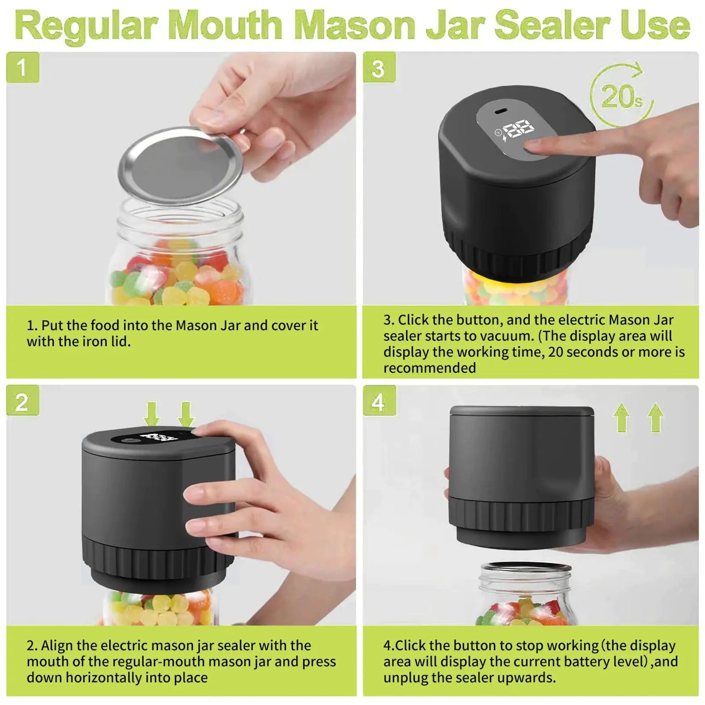 Cordless Automatic Jar Sealer Kit